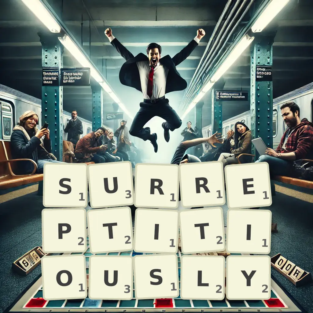 List of words with letters SURREPTITIOUSLY Words with letters SURREPTITIOUSLY