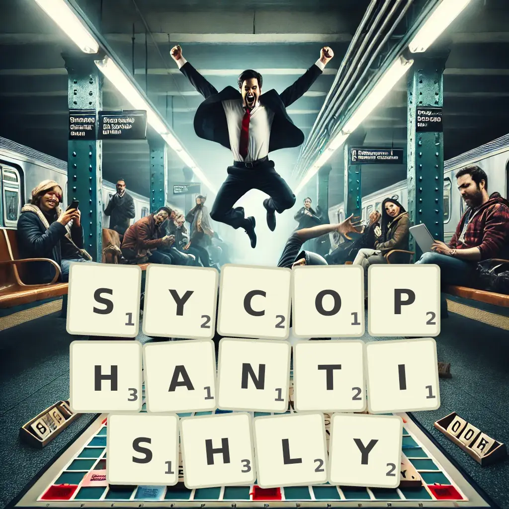 List of words with letters SYCOPHANTISHLY Words with letters SYCOPHANTISHLY
