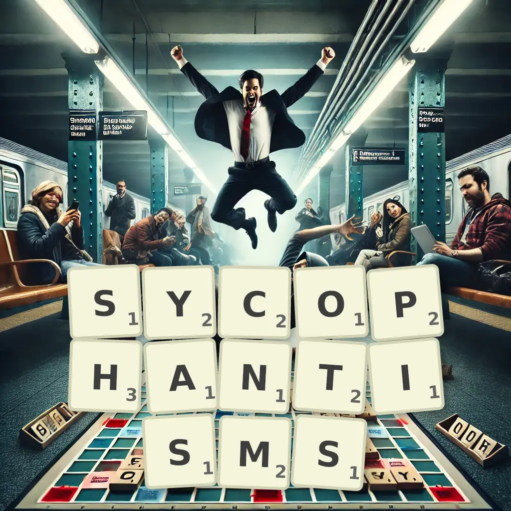 List of words with letters SYCOPHANTISMS Words with letters SYCOPHANTISMS