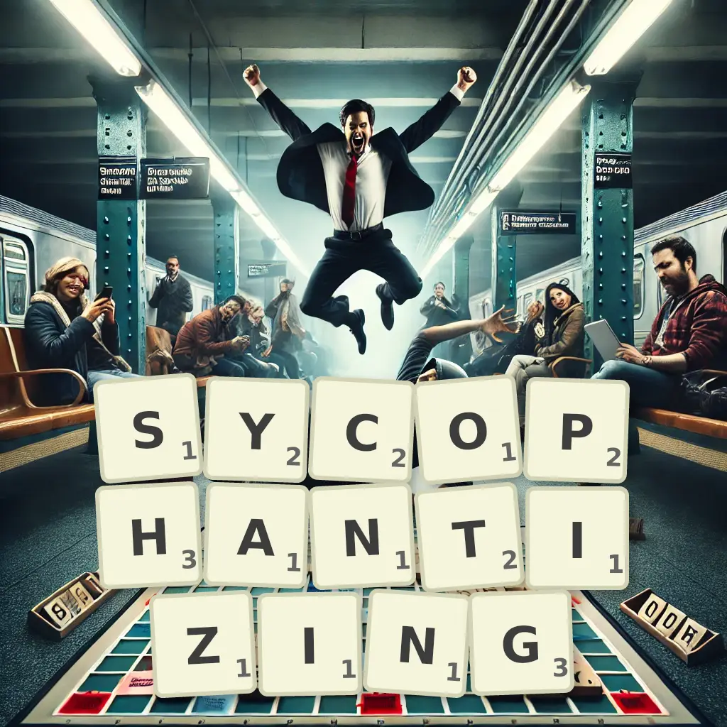 List of words with letters SYCOPHANTIZING Words with letters SYCOPHANTIZING