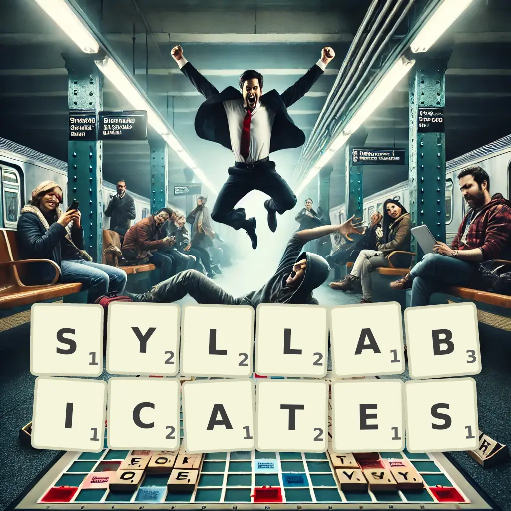 List of words with letters SYLLABICATES Words with letters SYLLABICATES