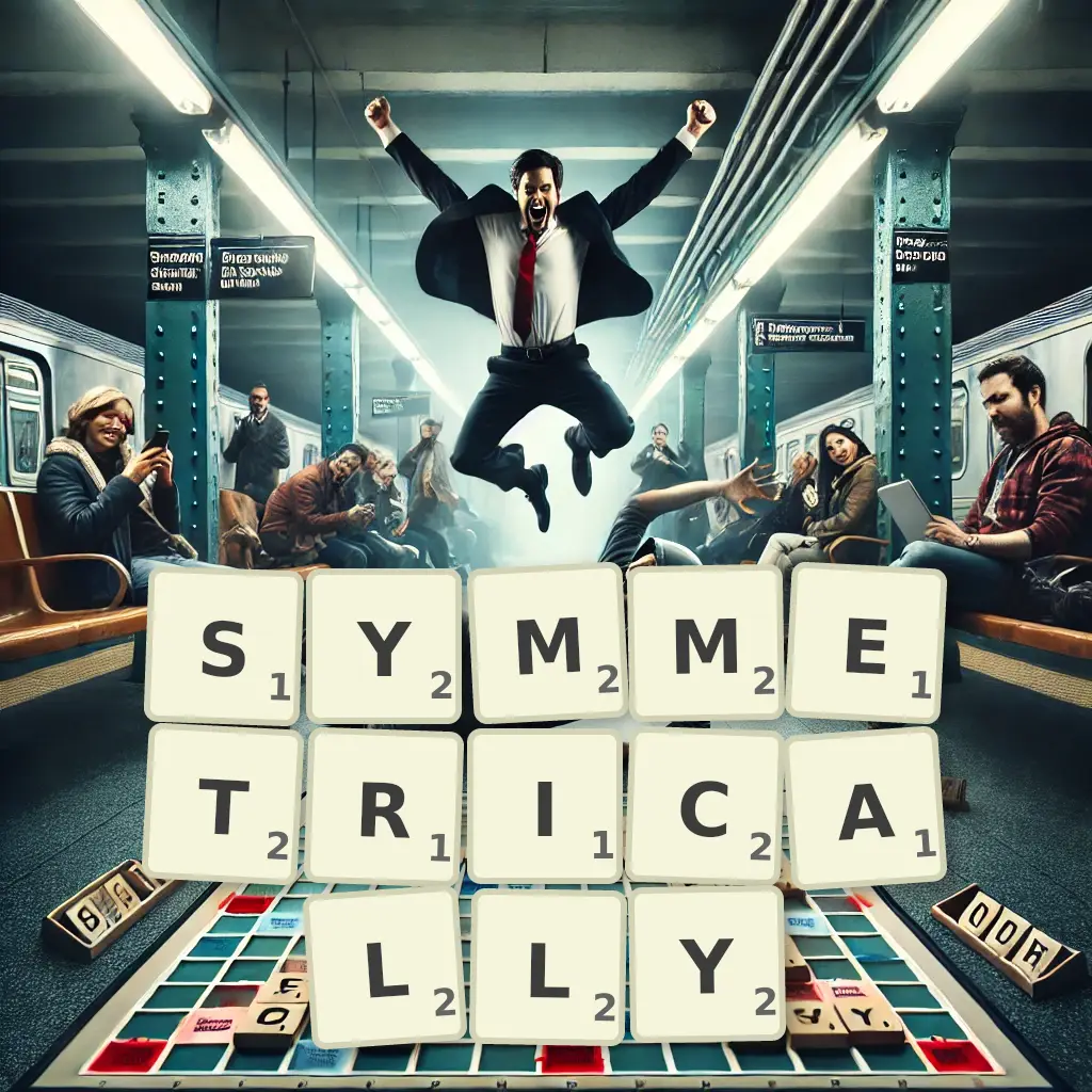 List of words with letters SYMMETRICALLY Words with letters SYMMETRICALLY