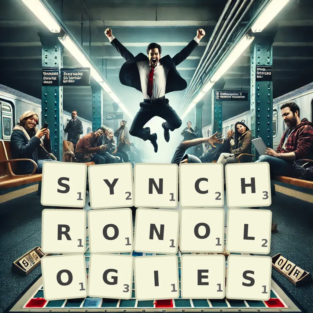 Words with letters SYNCHRONOLOGIES