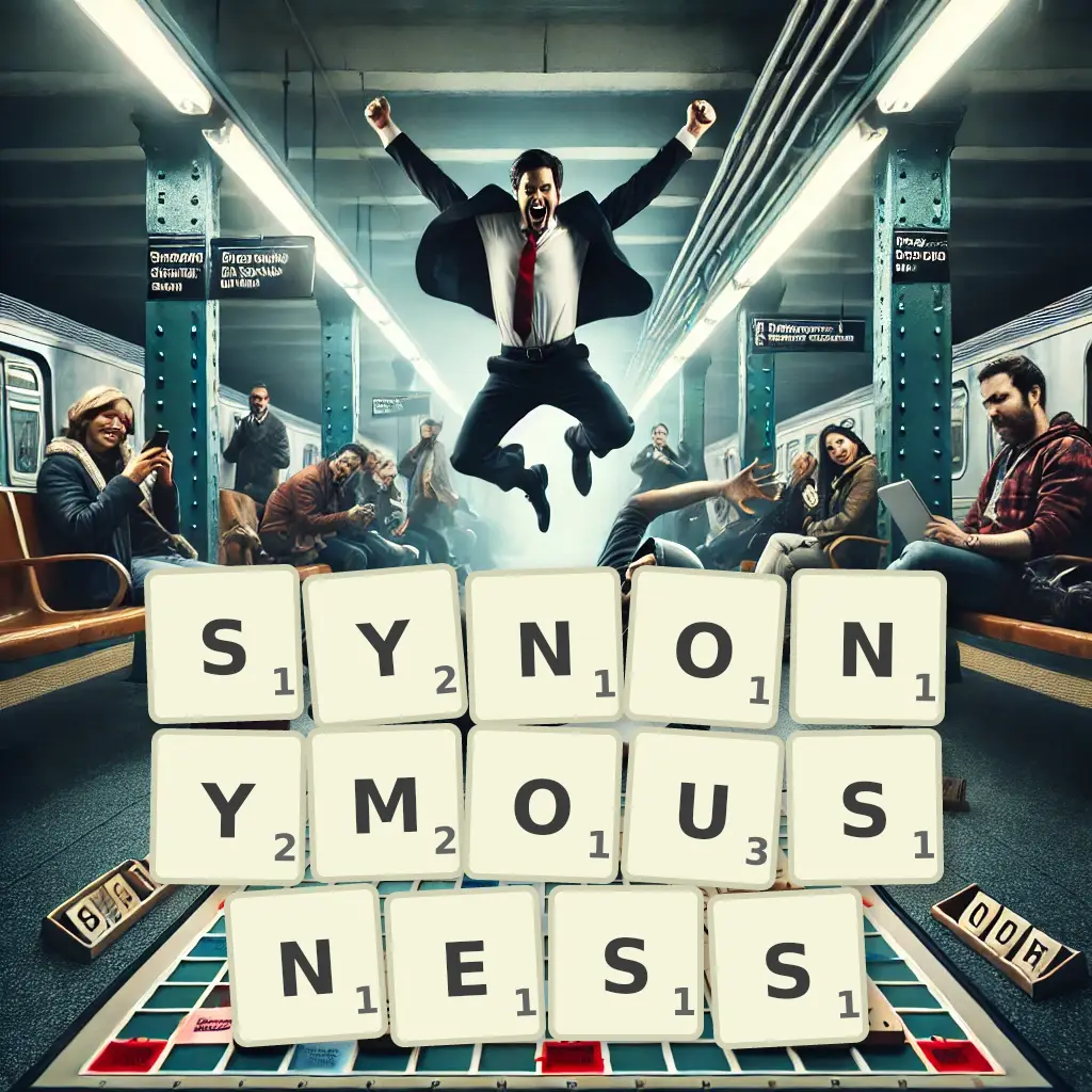 List of words with letters SYNONYMOUSNESS Words with letters SYNONYMOUSNESS