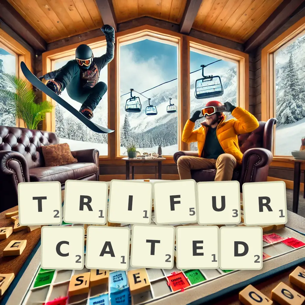 List of words with letters TRIFURCATED Words with letters TRIFURCATED
