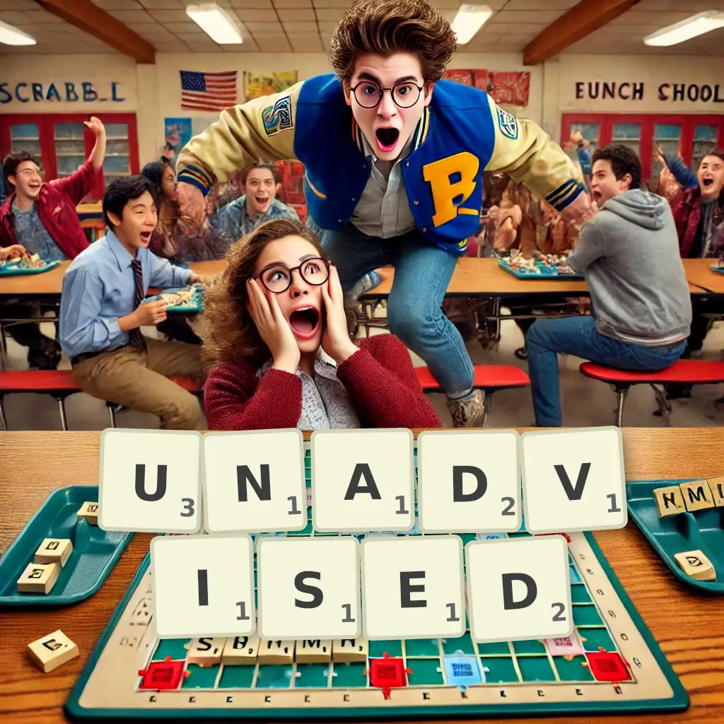 List of words with letters UNADVISED Words with letters UNADVISED