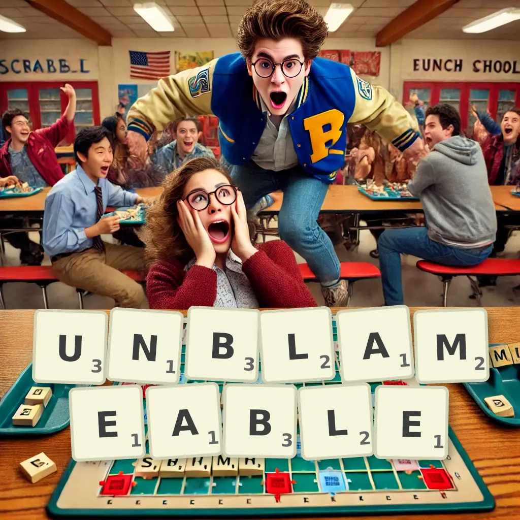 List of words with letters UNBLAMEABLE Words with letters UNBLAMEABLE