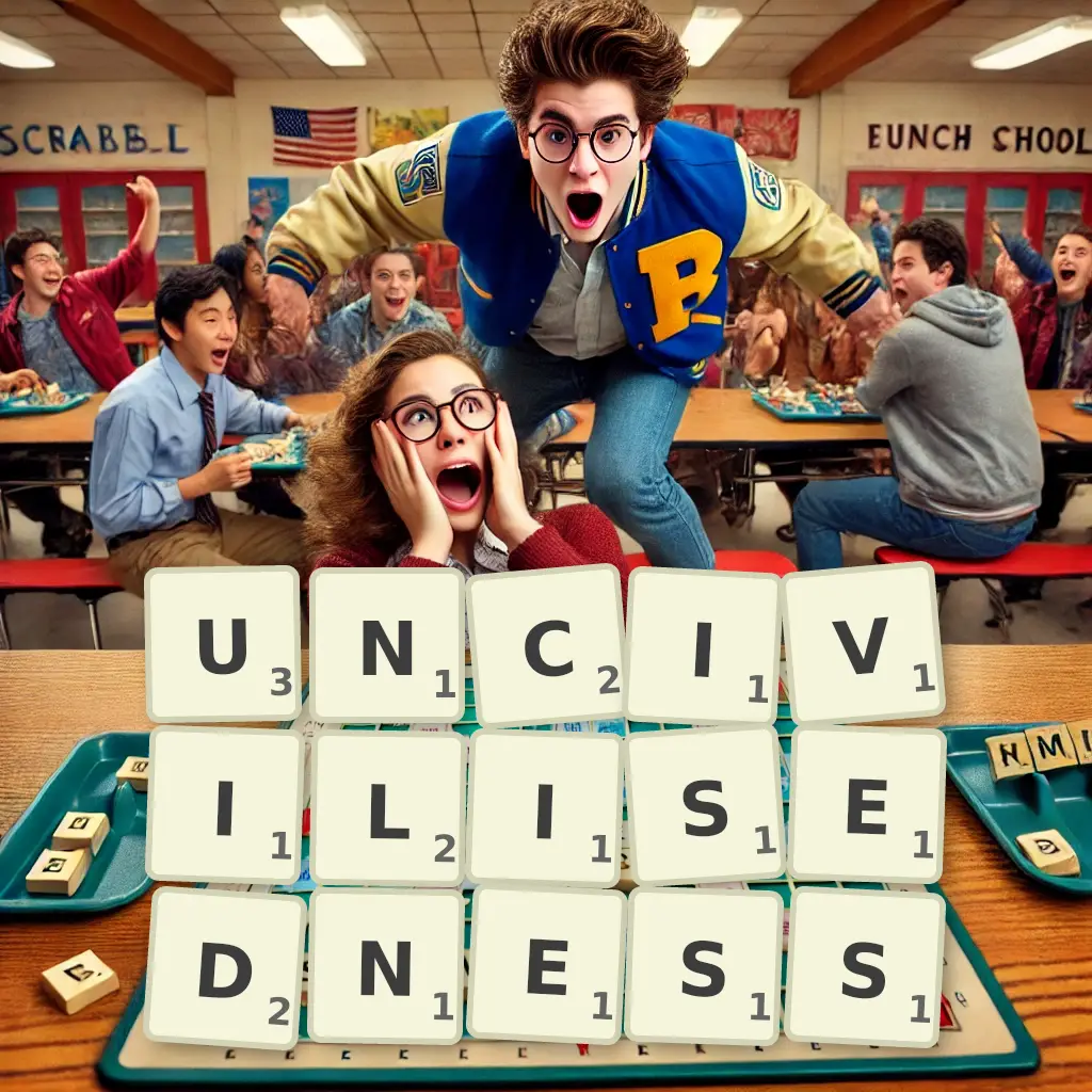 List of words with letters UNCIVILISEDNESS Words with letters UNCIVILISEDNESS