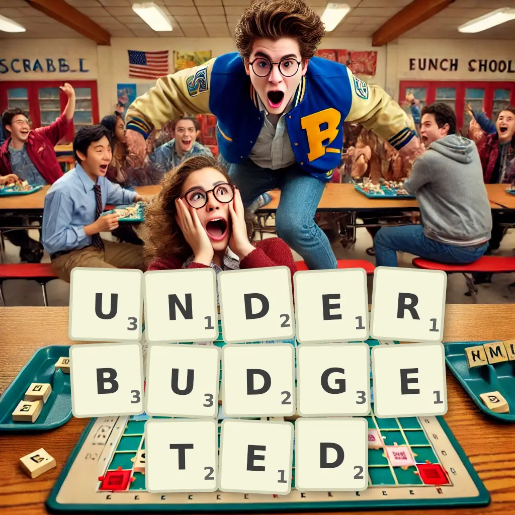List of words with letters UNDERBUDGETED Words with letters UNDERBUDGETED
