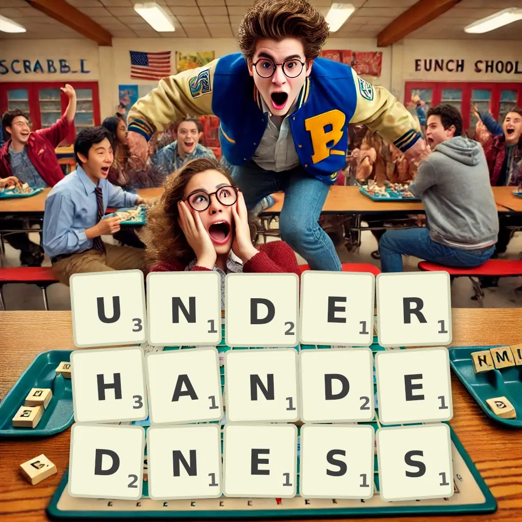 List of words with letters UNDERHANDEDNESS Words with letters UNDERHANDEDNESS