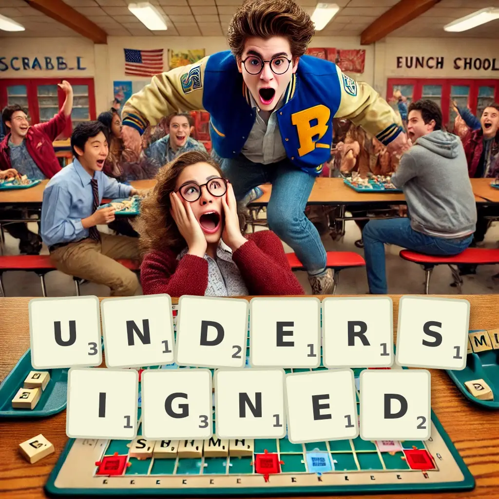 List of words with letters UNDERSIGNED Words with letters UNDERSIGNED