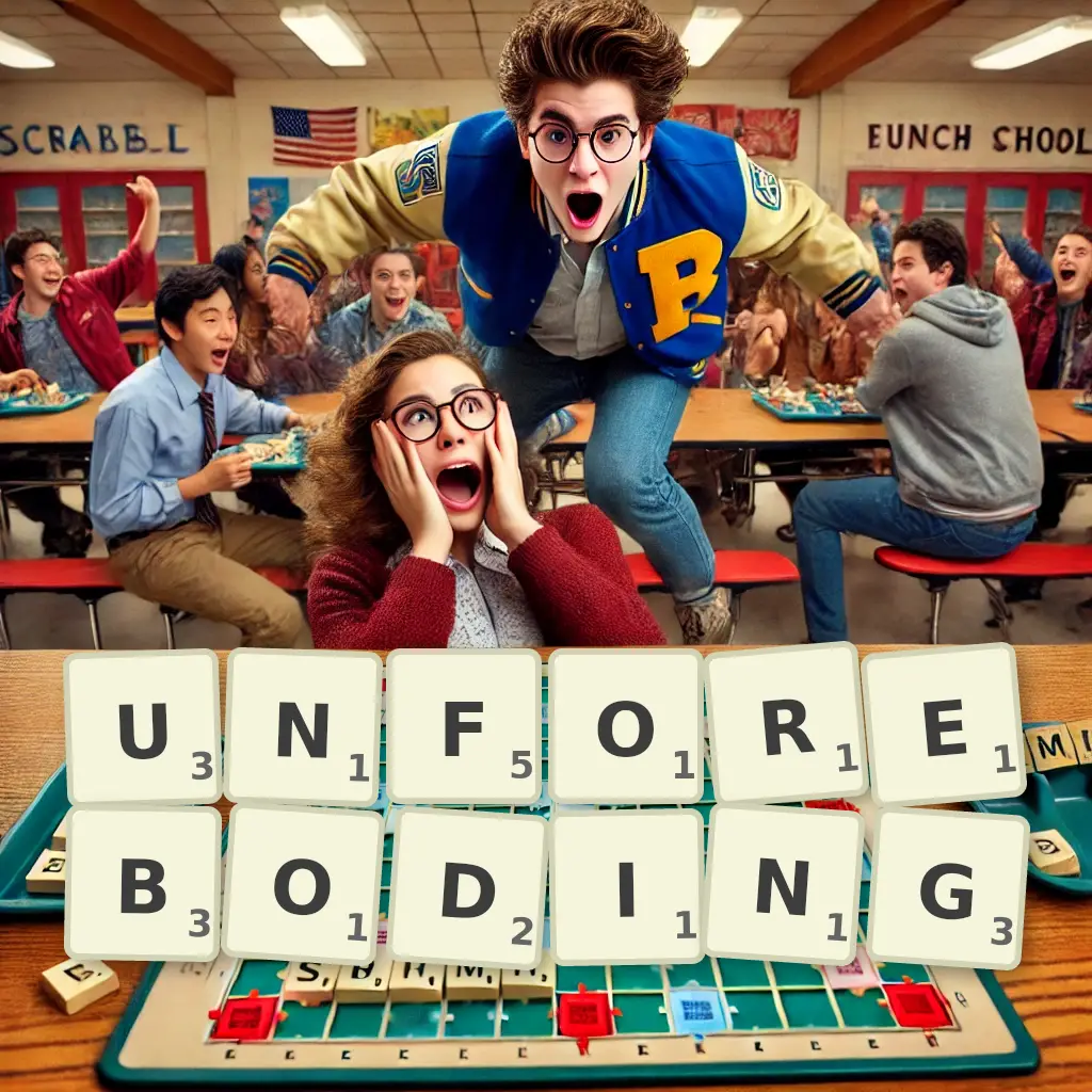 List of words with letters UNFOREBODING Words with letters UNFOREBODING