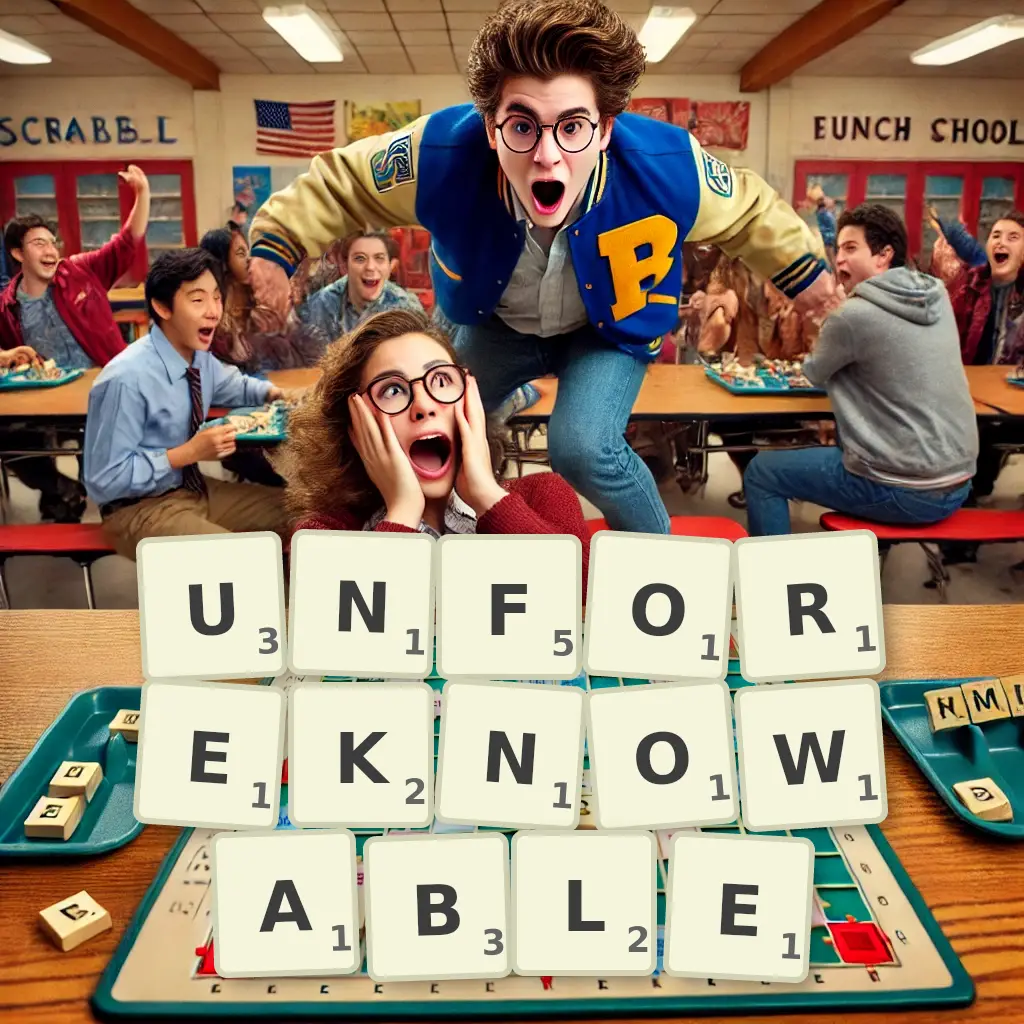 List of words with letters UNFOREKNOWABLE Words with letters UNFOREKNOWABLE