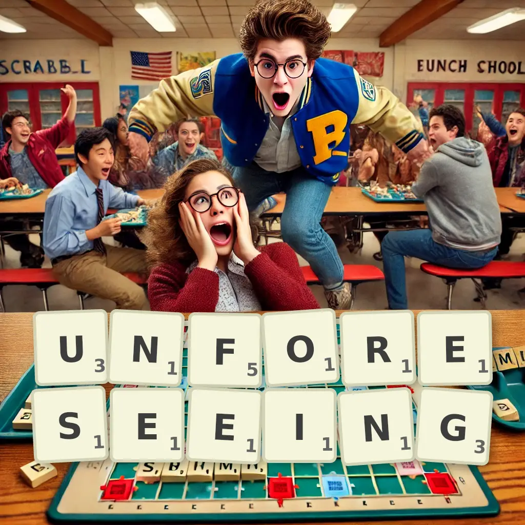 List of words with letters UNFORESEEING Words with letters UNFORESEEING