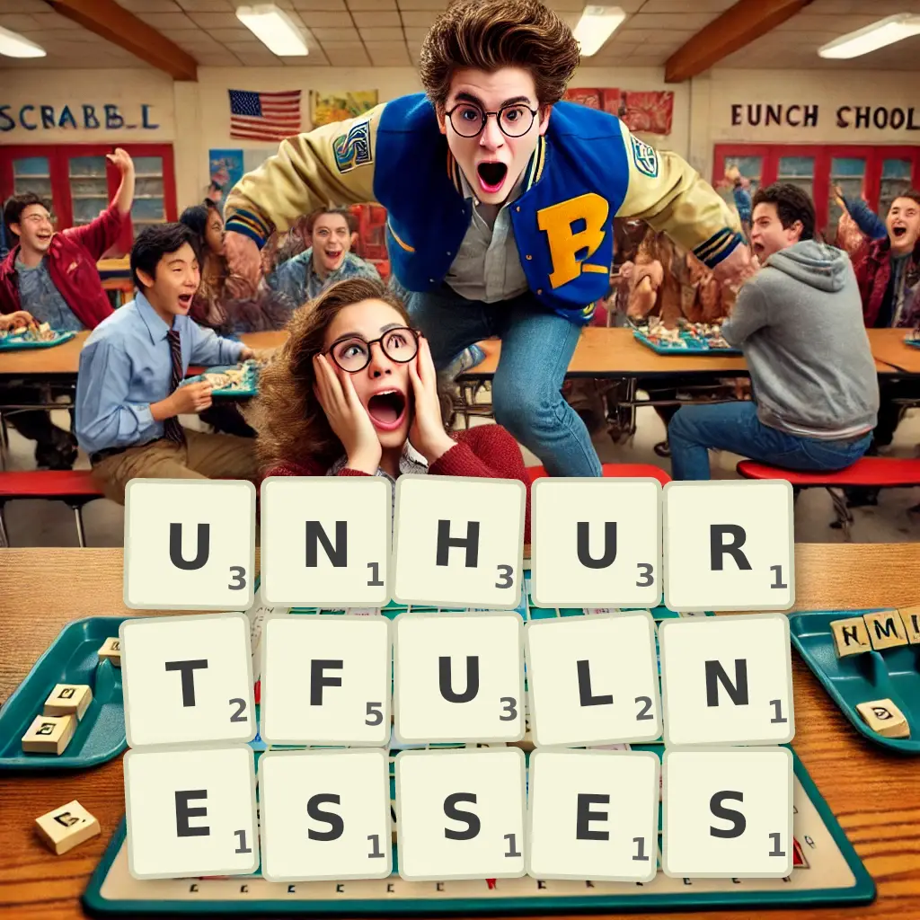 List of words with letters UNHURTFULNESSES Words with letters UNHURTFULNESSES
