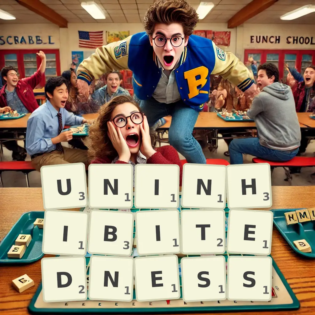 List of words with letters UNINHIBITEDNESS Words with letters UNINHIBITEDNESS