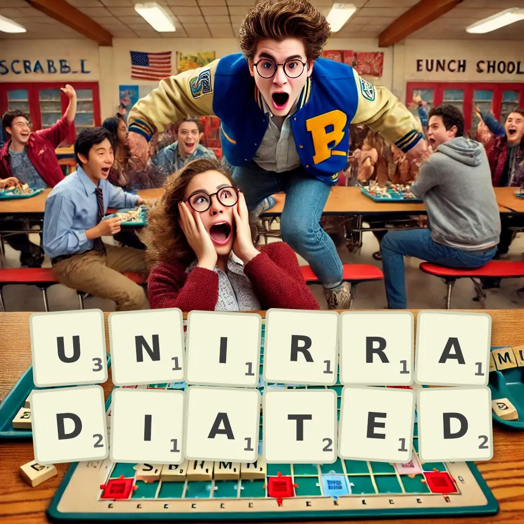 List of words with letters UNIRRADIATED Words with letters UNIRRADIATED