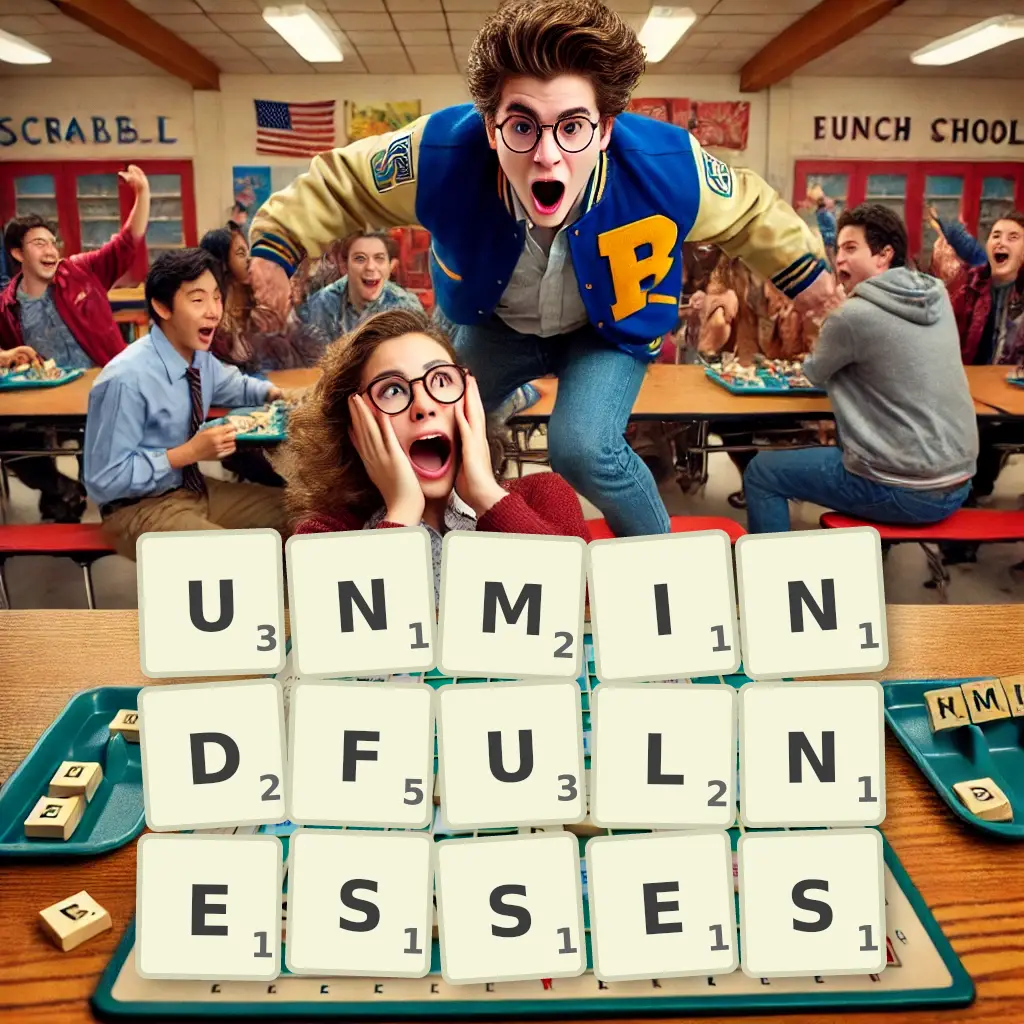 List of words with letters UNMINDFULNESSES Words with letters UNMINDFULNESSES