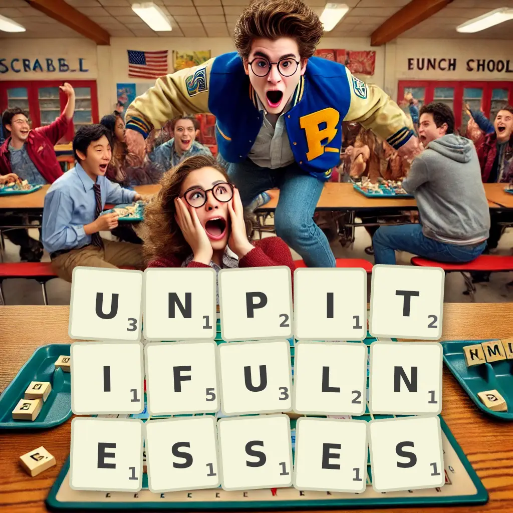 List of words with letters UNPITIFULNESSES Words with letters UNPITIFULNESSES