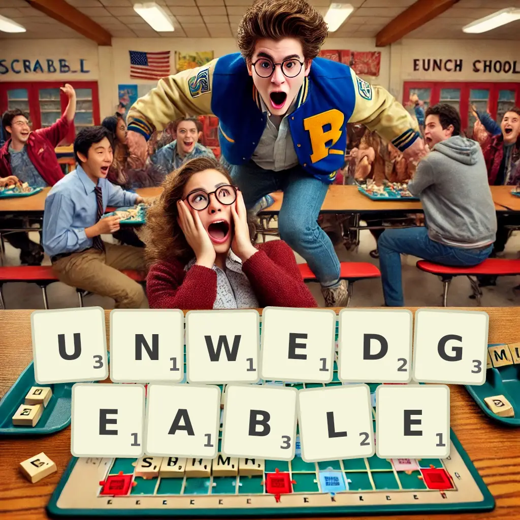List of words with letters UNWEDGEABLE Words with letters UNWEDGEABLE