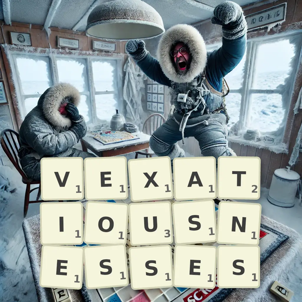 List of words with letters VEXATIOUSNESSES Words with letters VEXATIOUSNESSES