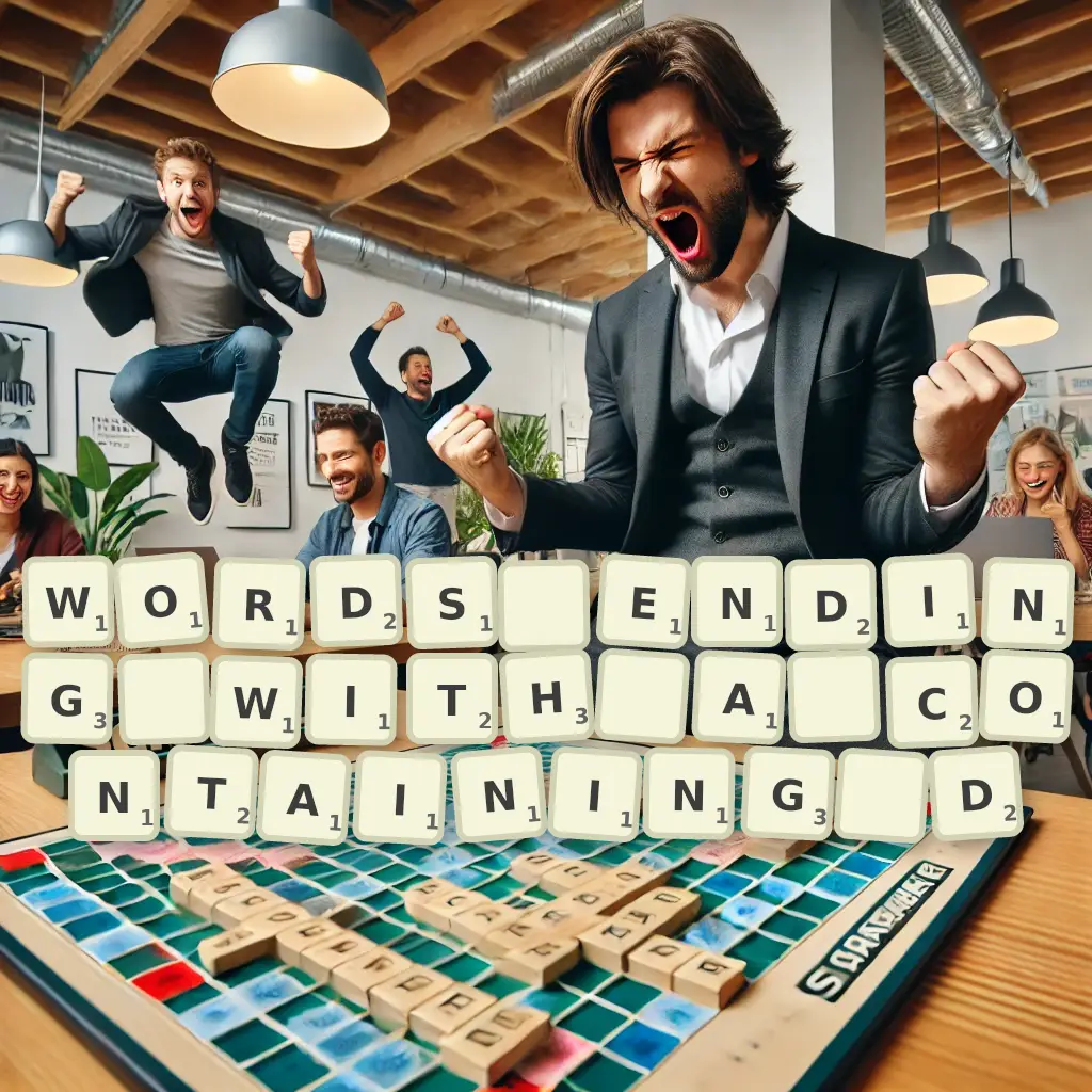 List of words ending with A, containing D Words ending with A, containing D