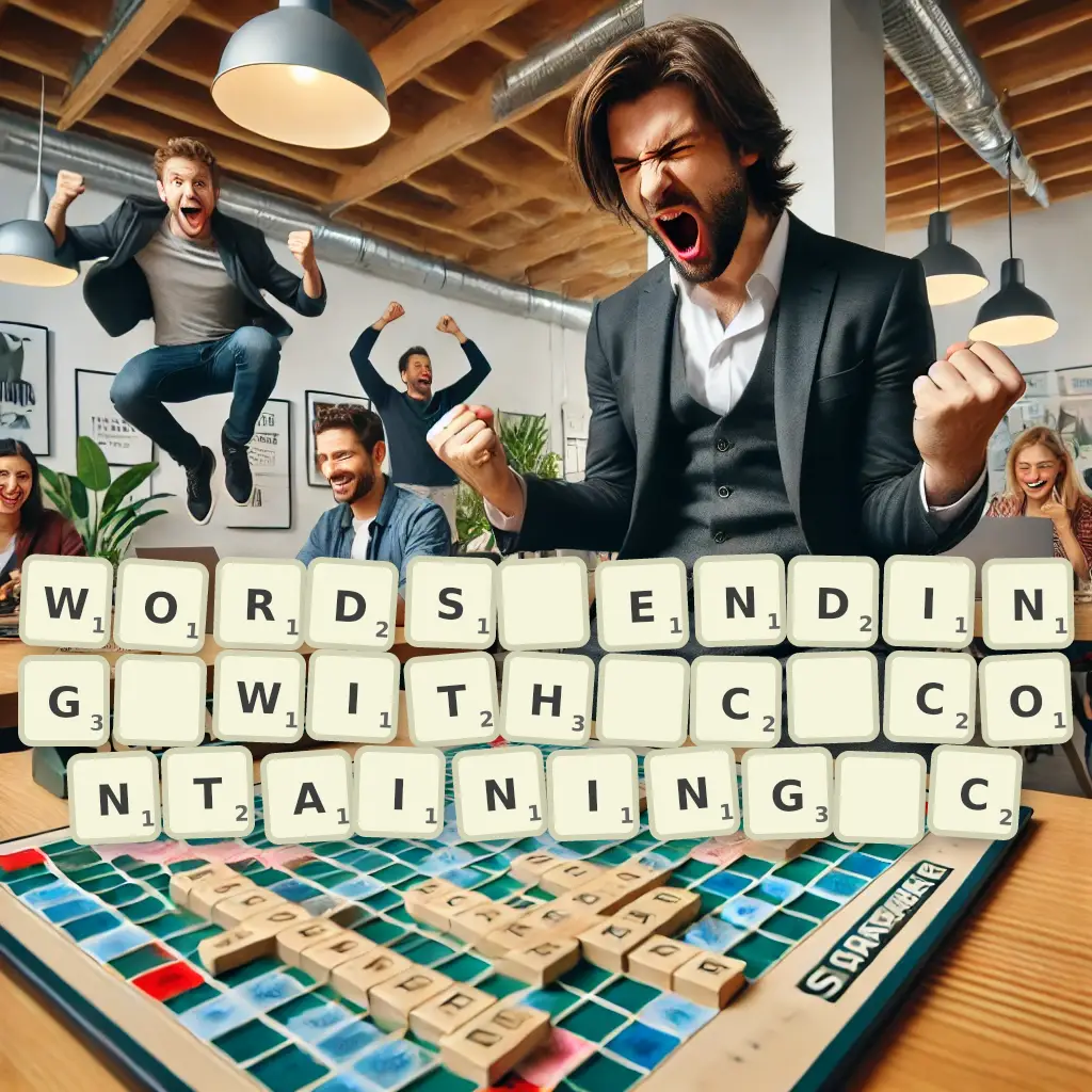 List of words ending with C, containing C Words ending with C, containing C