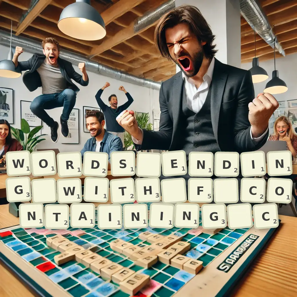 List of words ending with F, containing C Words ending with F, containing C