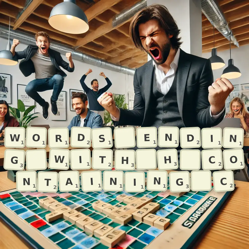 List of words ending with H, containing C Words ending with H, containing C