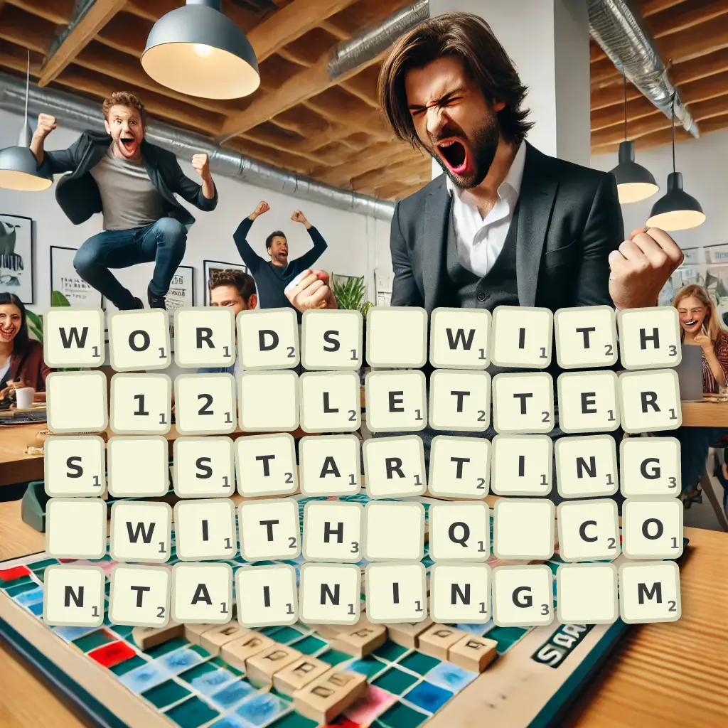 List of words with 12 letters, starting with Q, containing M Words with 12 letters, starting with Q, containing M