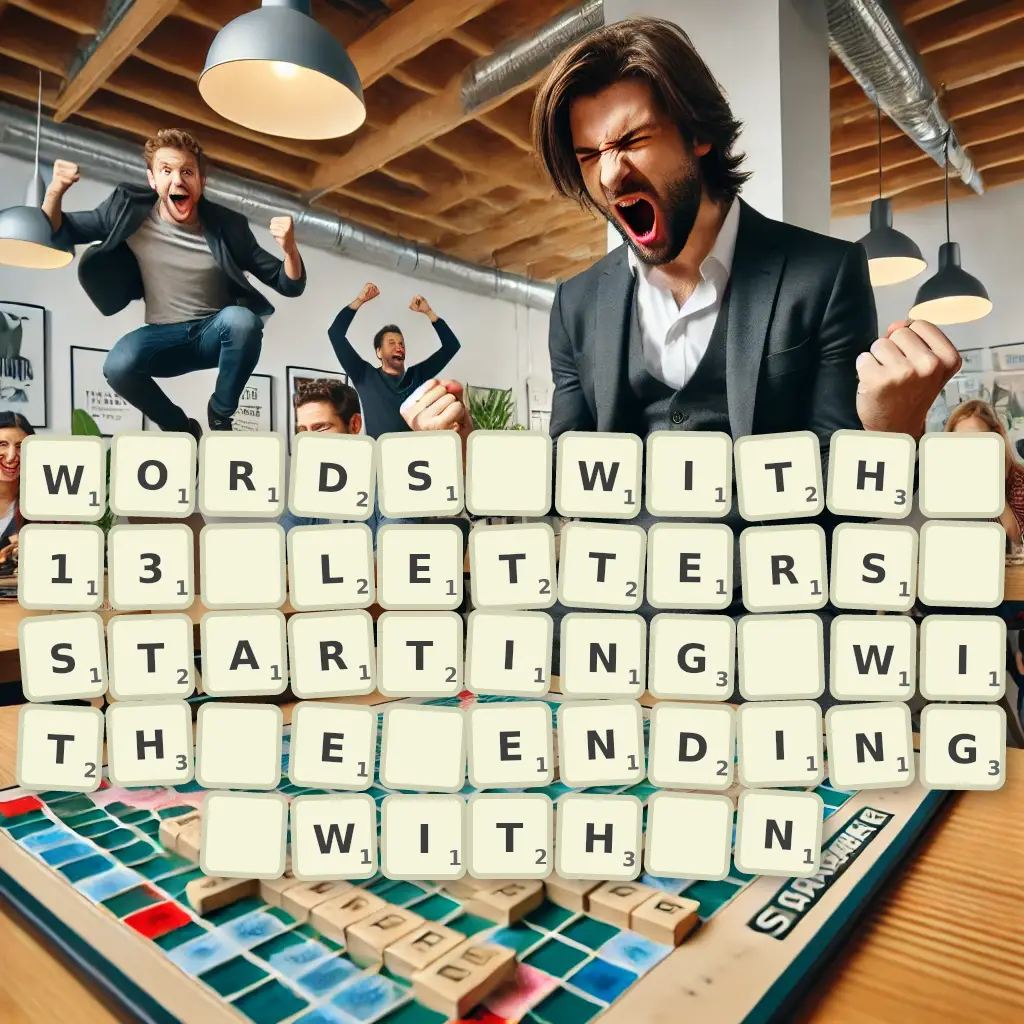 List of words with 13 letters, starting with E, ending with N Words with 13 letters, starting with E, ending with N