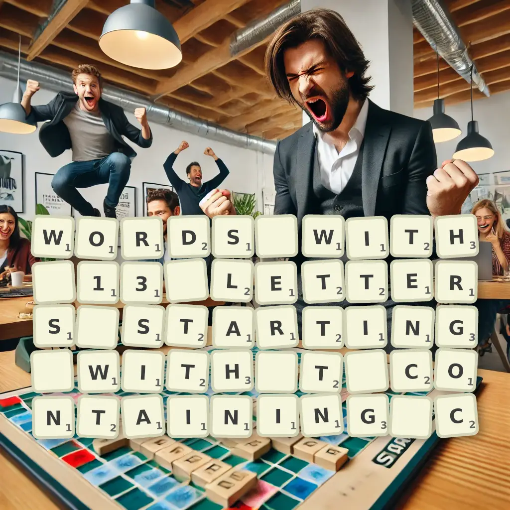 Words with 13 letters, starting with T, containing C