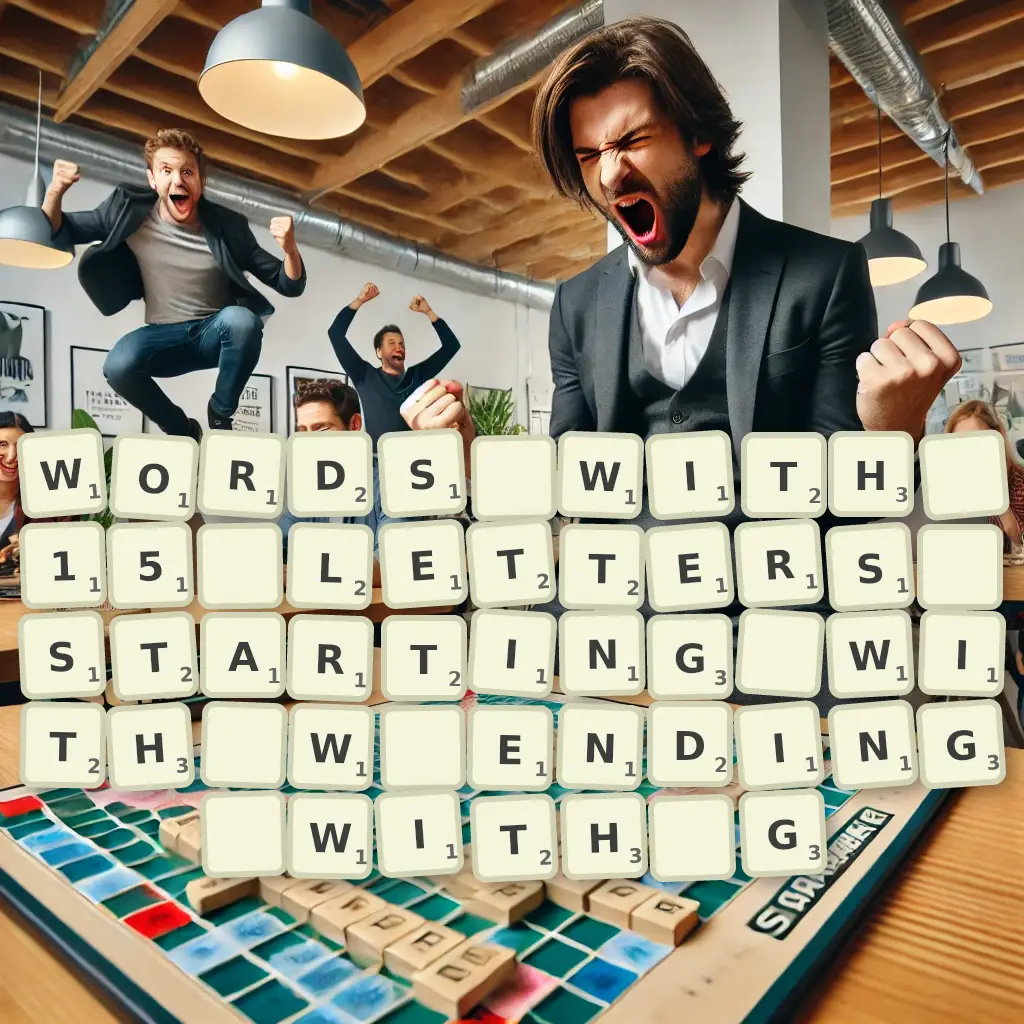 List of words with 15 letters, starting with W, ending with G Words with 15 letters, starting with W, ending with G
