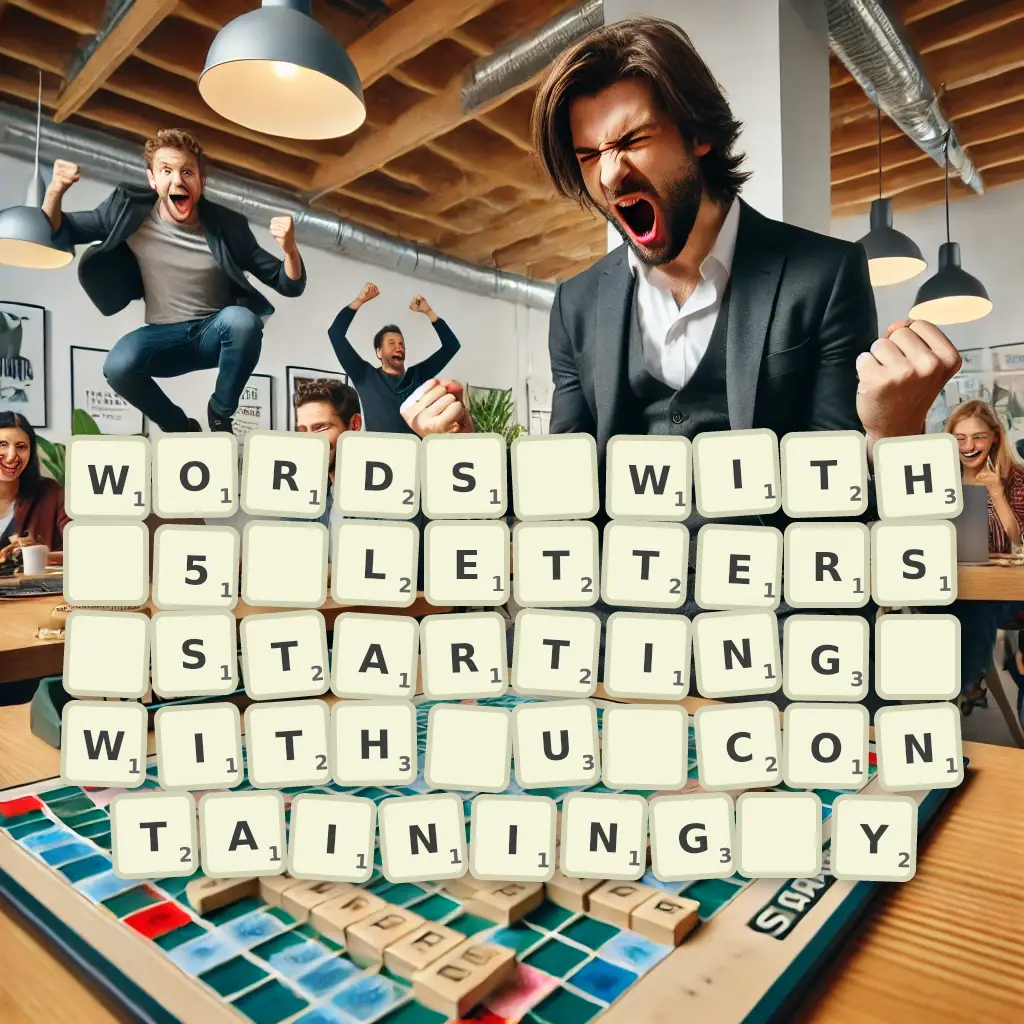 List of words with 5 letters, starting with U, containing Y Words with 5 letters, starting with U, containing Y