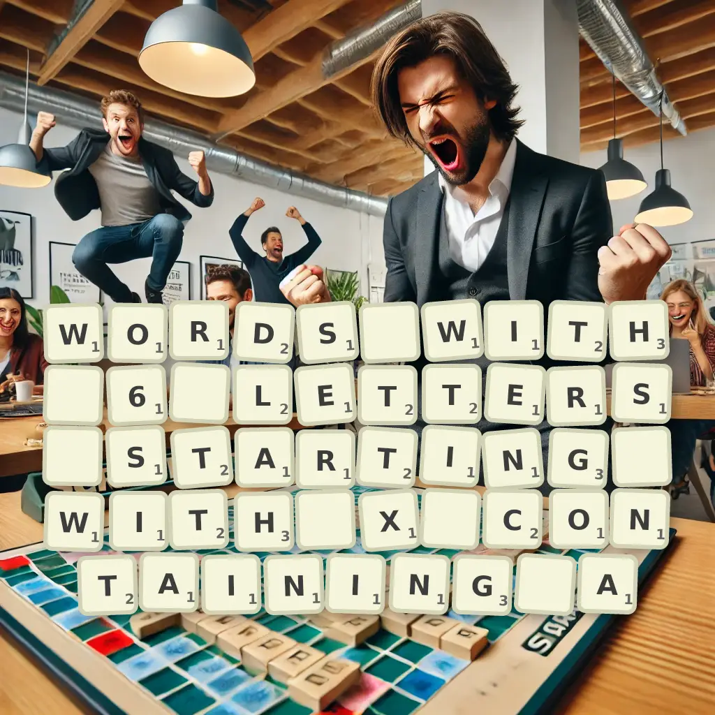 Words with 6 letters, starting with X, containing A