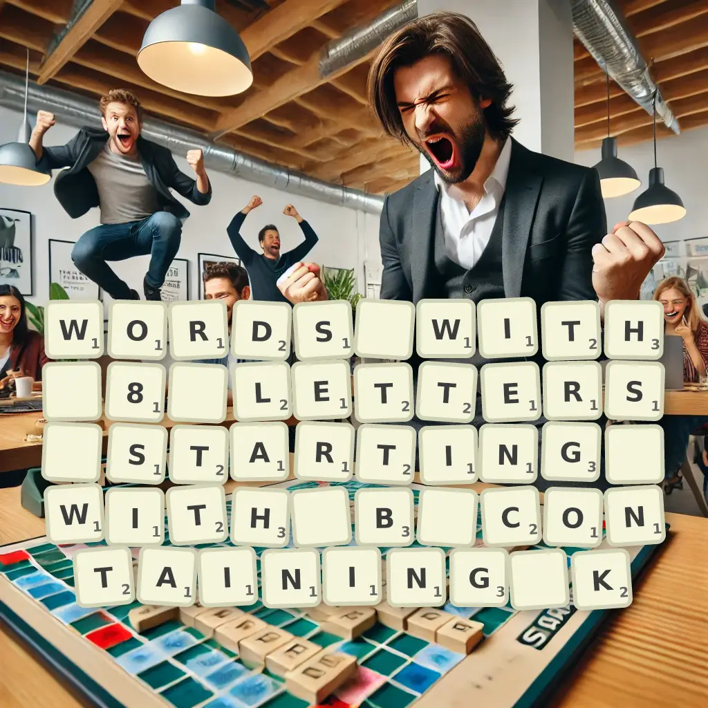 List of words with 8 letters, starting with B, containing K Words with 8 letters, starting with B, containing K