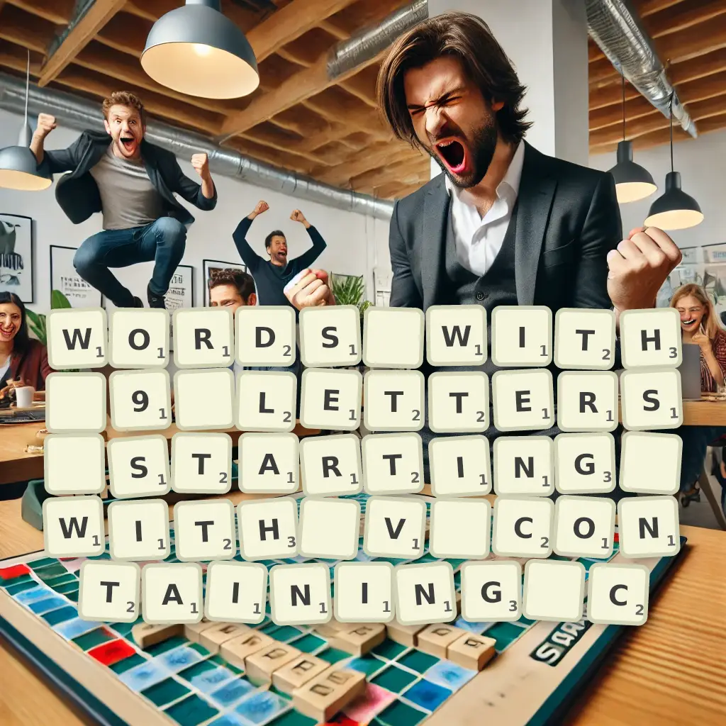 List of words with 9 letters, starting with V, containing C Words with 9 letters, starting with V, containing C
