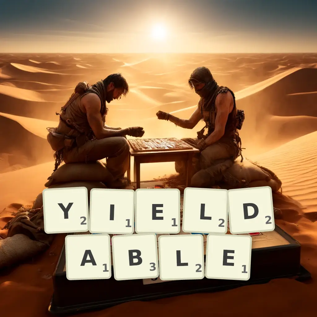 List of words with letters YIELDABLE Words with letters YIELDABLE
