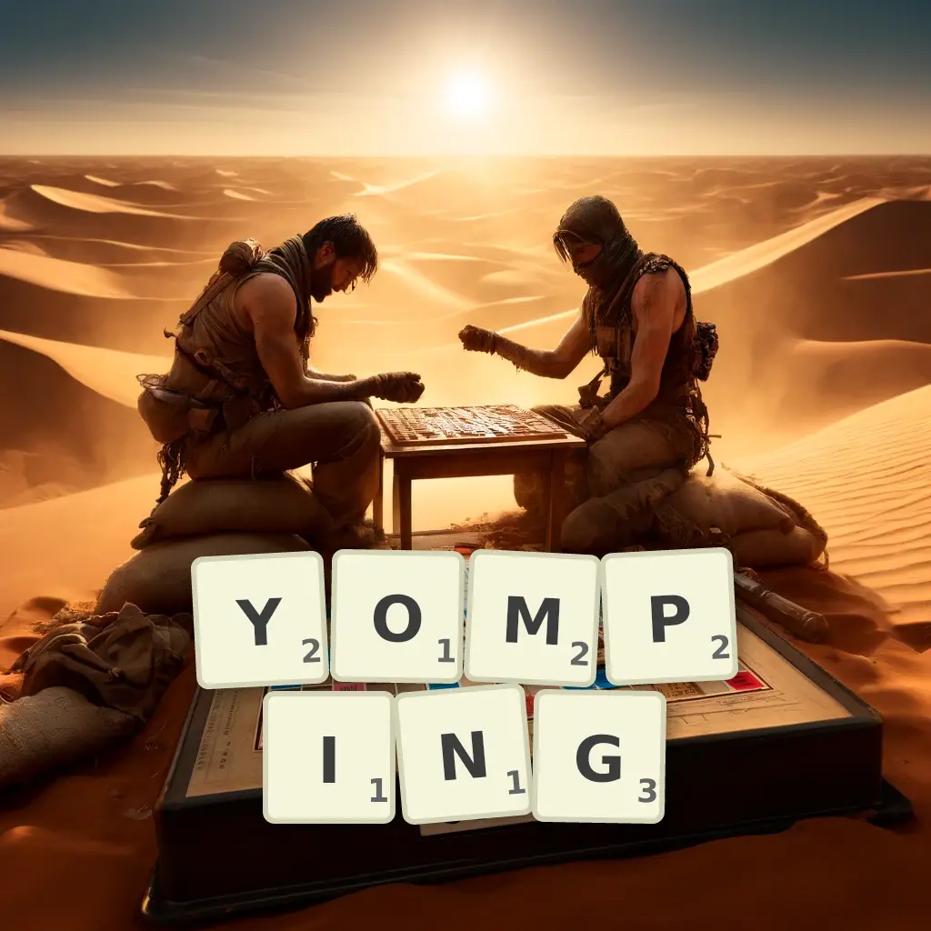 List of words with letters YOMPING Words with letters YOMPING