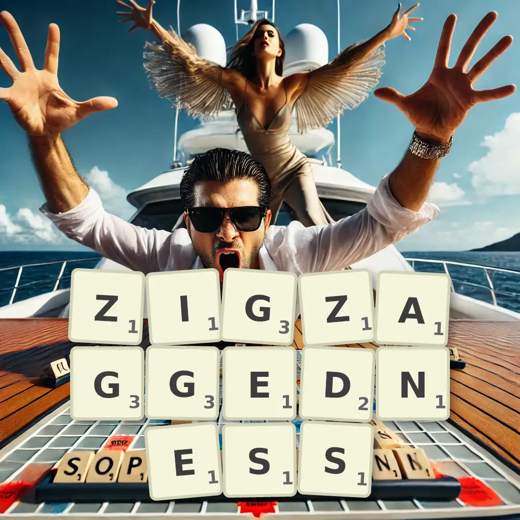 List of words with letters ZIGZAGGEDNESS Words with letters ZIGZAGGEDNESS