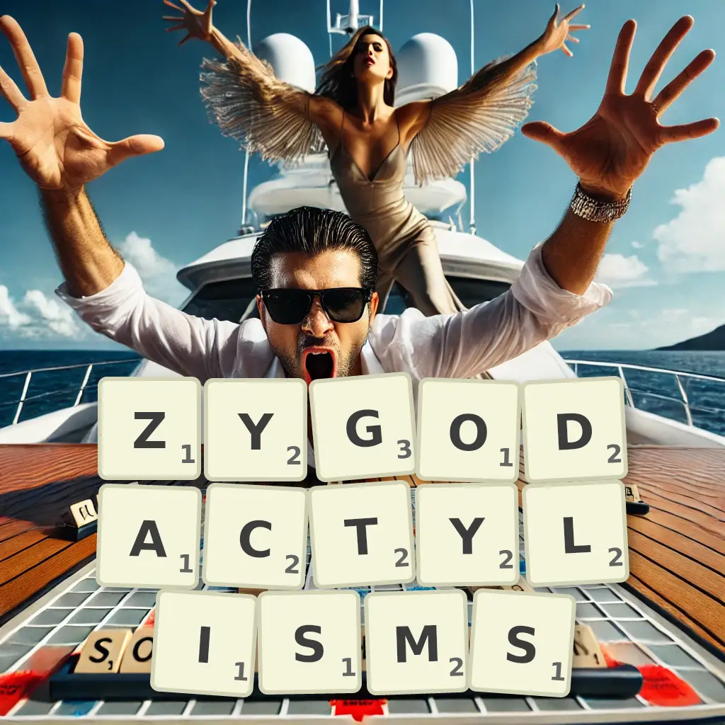 List of words with letters ZYGODACTYLISMS Words with letters ZYGODACTYLISMS